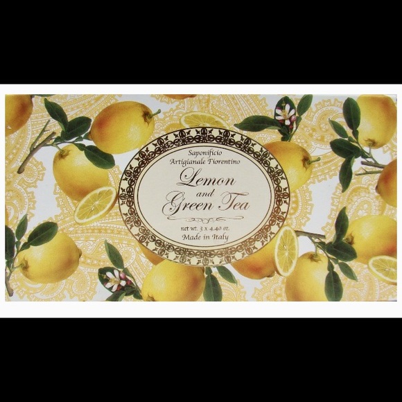 Box of 3 Italian Lemon & Green Tea Scent Soap 🍋 - Picture 2 of 4